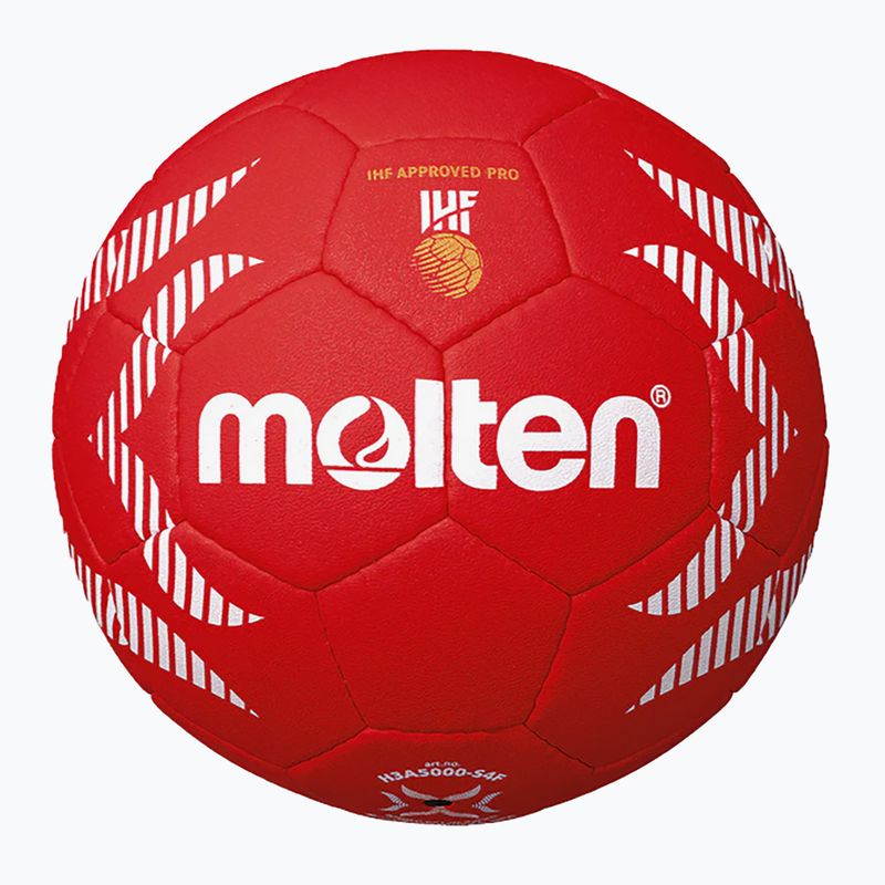 М'яч гандбольний Molten H2A5000-S4F IHF OFFICIAL BALL PARIS 2024 red розмір 2 2