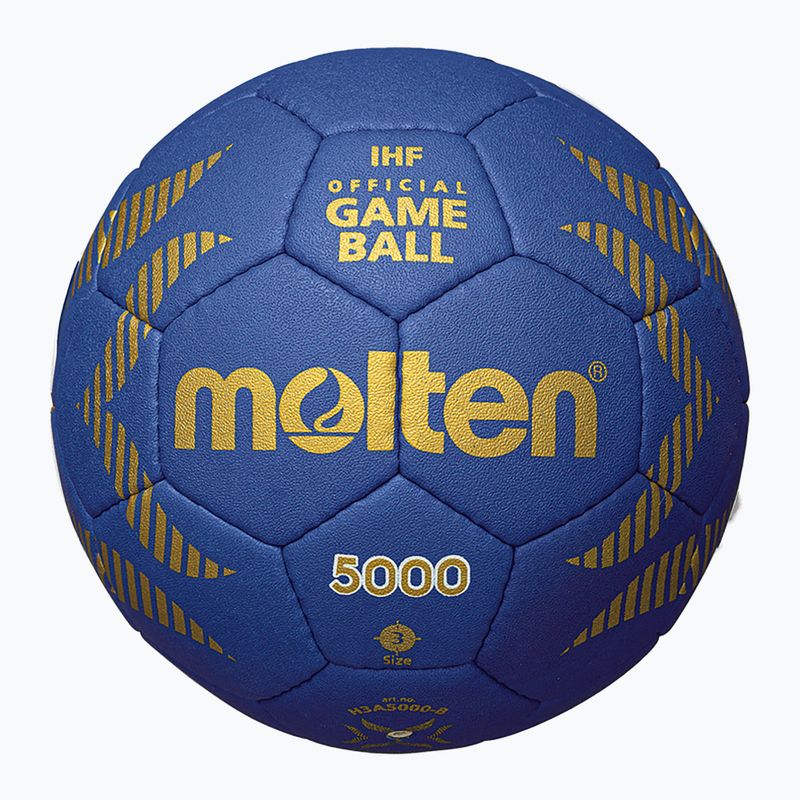 М'яч гандбольний Molten H2A5000-B IHF OFFICIAL BALL blue розмір 2 3