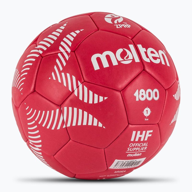 М'яч гандбольний Molten H1A1800-PL red розмір 1 2