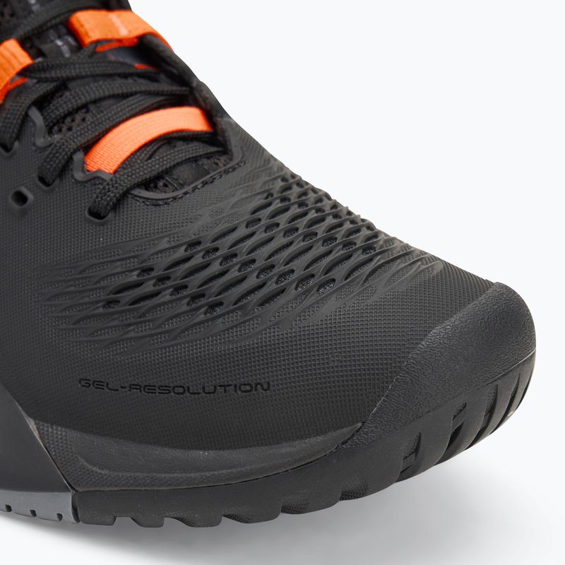 Чоловічі тенісні кросівки ASICS Gel-Resolution X чорні/помаранчеві 7