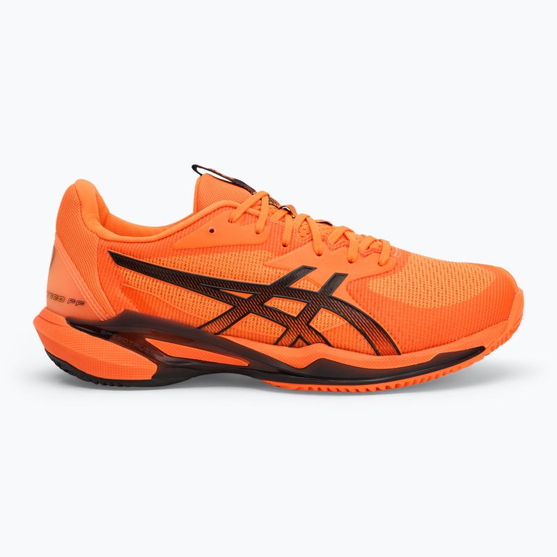 Чоловічі тенісні кросівки ASICS Solution Speed FF 3 Clay шокуючого оранжево-чорного кольору 2