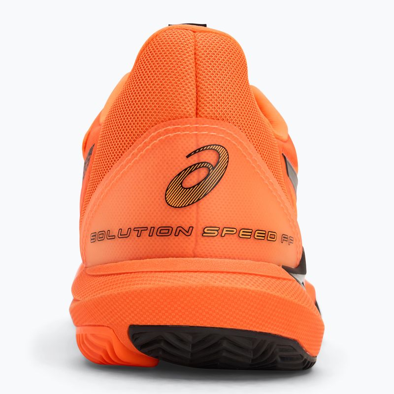 Чоловічі тенісні кросівки ASICS Solution Speed FF 3 Clay шокуючого оранжево-чорного кольору 6