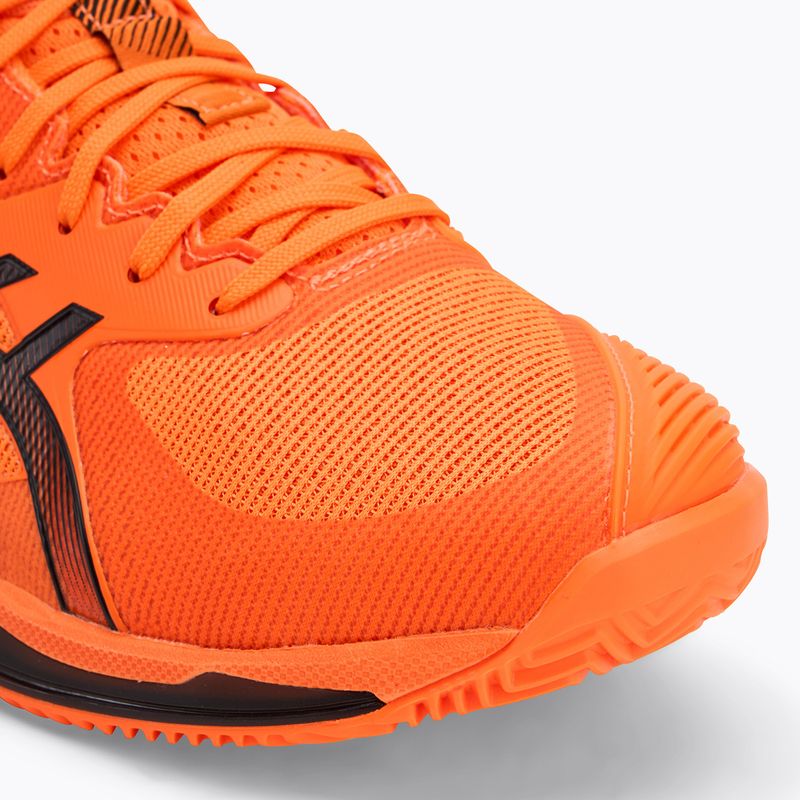 Чоловічі тенісні кросівки ASICS Solution Speed FF 3 Clay шокуючого оранжево-чорного кольору 7