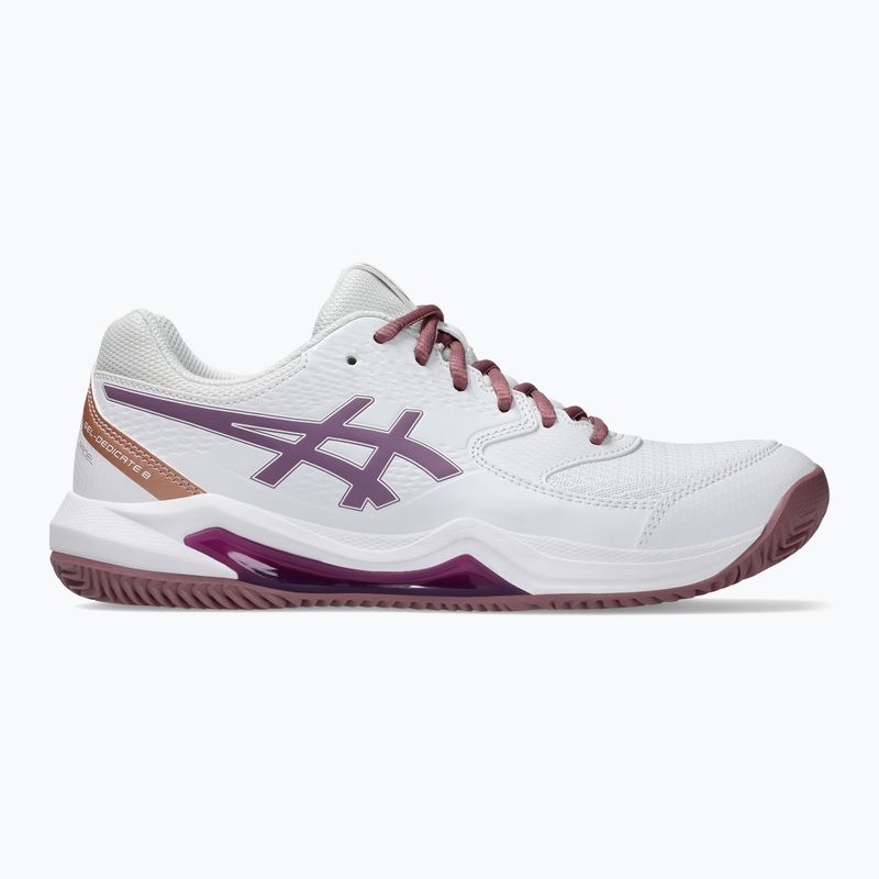 Кросівки для паделю жіночі ASICS Gel-Dedicate 8 Padel W white/dark ube 8