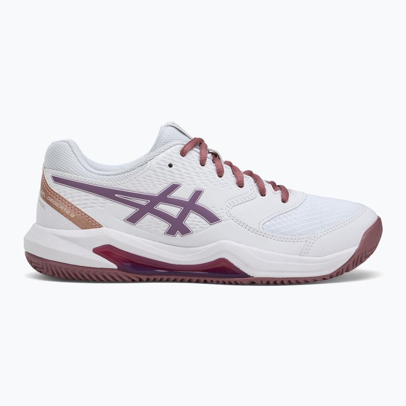 Кросівки для паделю жіночі ASICS Gel-Dedicate 8 Padel W white/dark ube 2