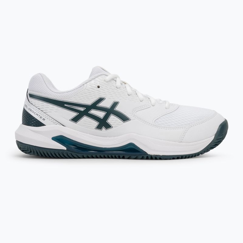 Кросівки тенісні чоловічі ASICS Gel-Dedicate 8 Clay white/saxon green 2