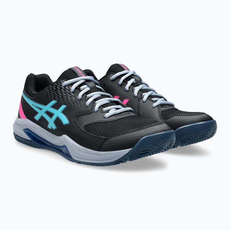 Кросівки для паделю чоловічі ASICS Gel-Dedicate 8 black/energy aqua 3