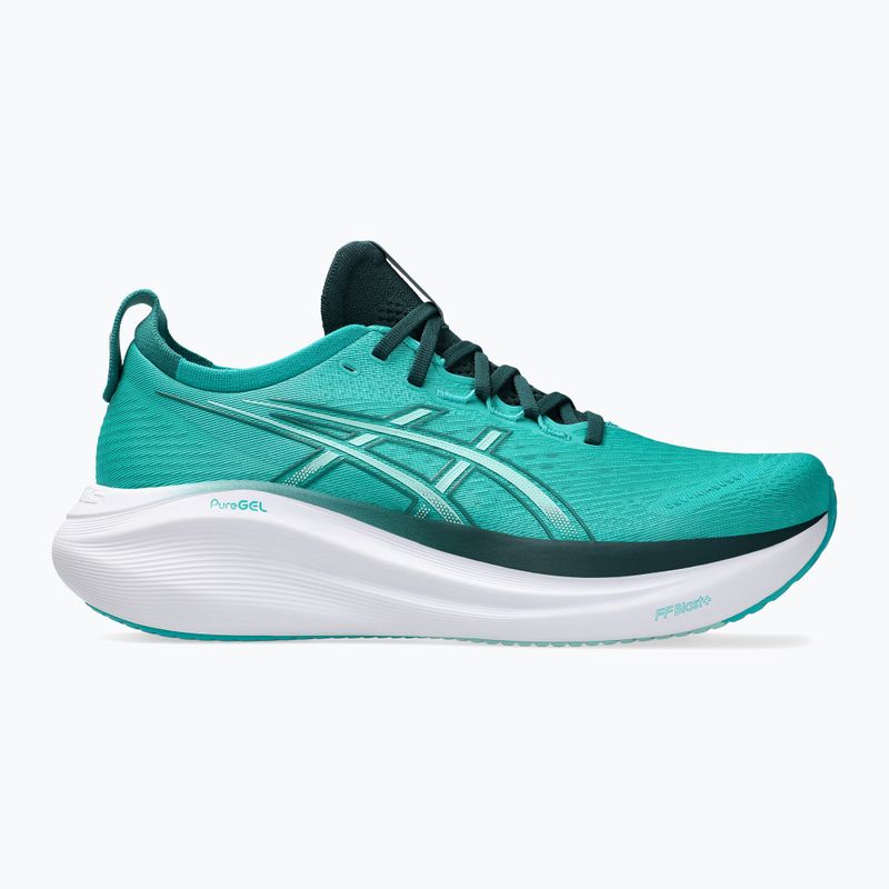 Кросівки для бігу чоловічі ASICS Gel-Nimbus 27 wave teal/saxon green 8