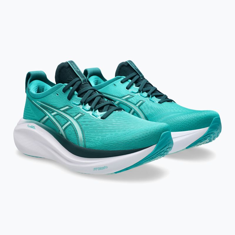 Кросівки для бігу чоловічі ASICS Gel-Nimbus 27 wave teal/saxon green 10