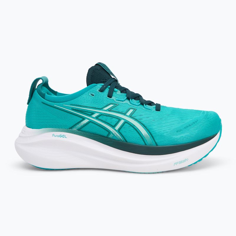 Кросівки для бігу чоловічі ASICS Gel-Nimbus 27 wave teal/saxon green 2