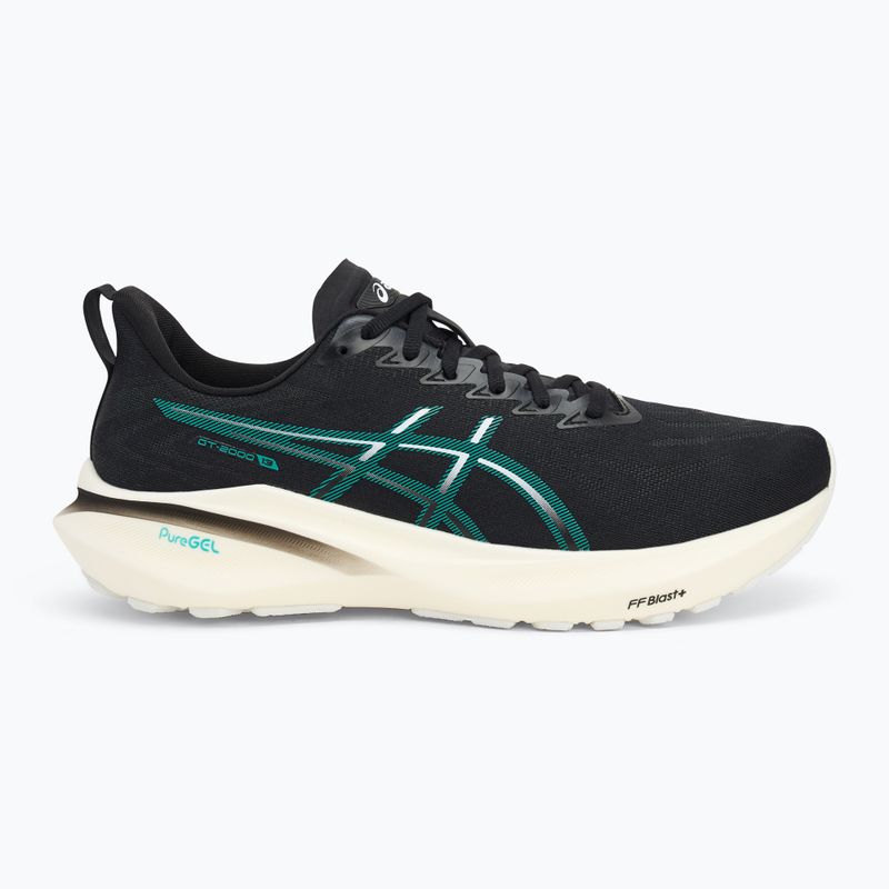 Кросівки для бігу чоловічі ASICS GT-2000 13 black/wave teal 2