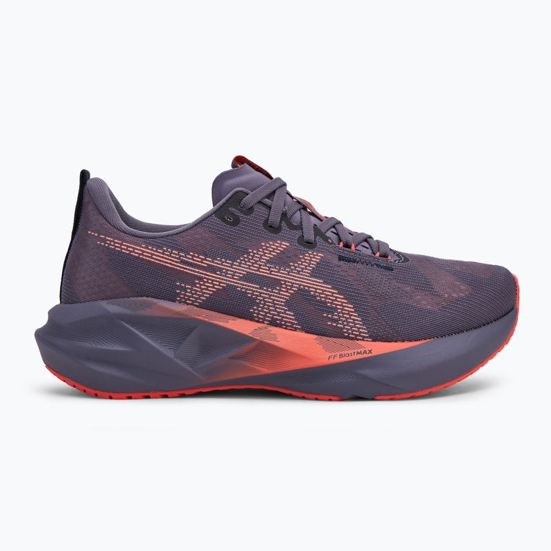 Чоловічі бігові кросівки ASICS Novablast 5 сірувато-фіолетові / кораловий риф 2