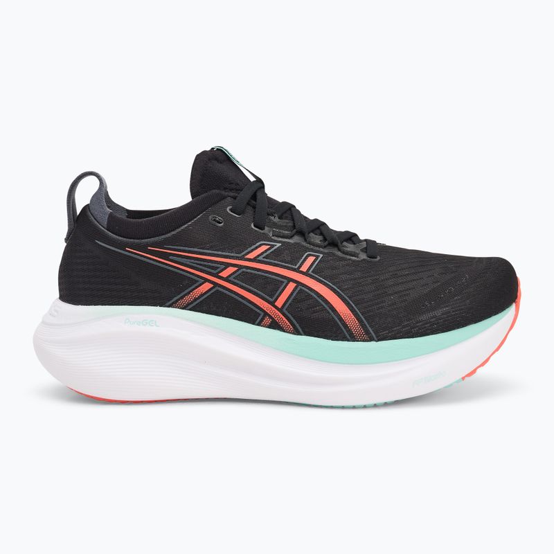 Кросівки для бігу чоловічі ASICS Gel-Nimbus 27 black/coral reef 2