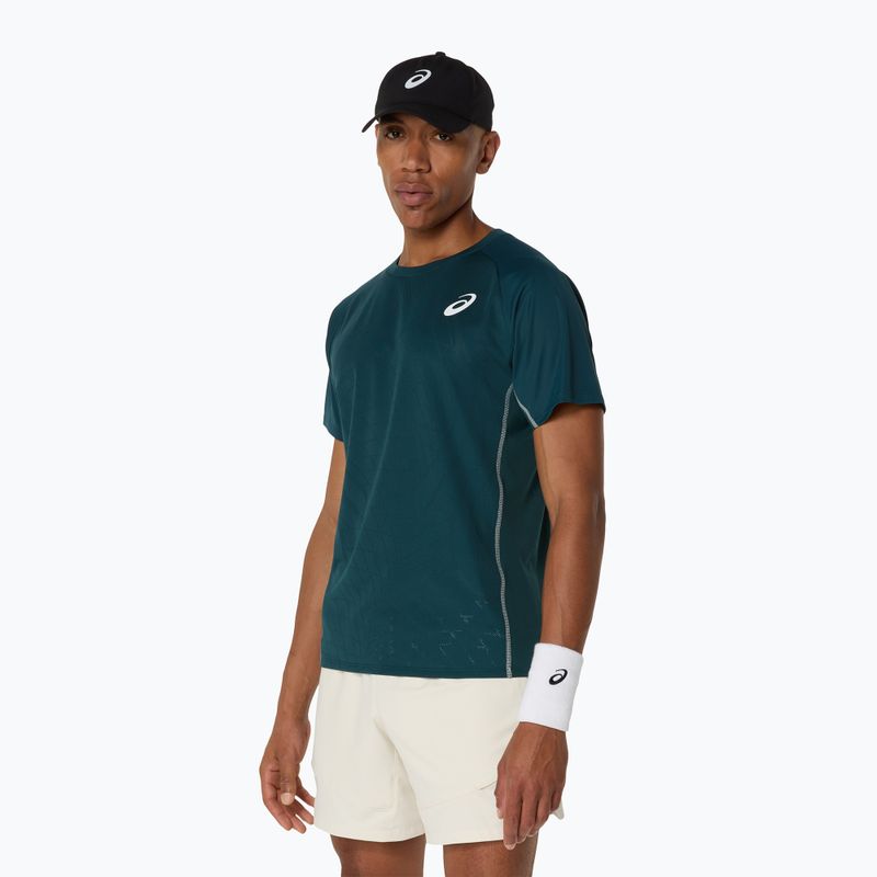 Чоловіча тенісна сорочка ASICS Match Actibreeze Top saxon green 4
