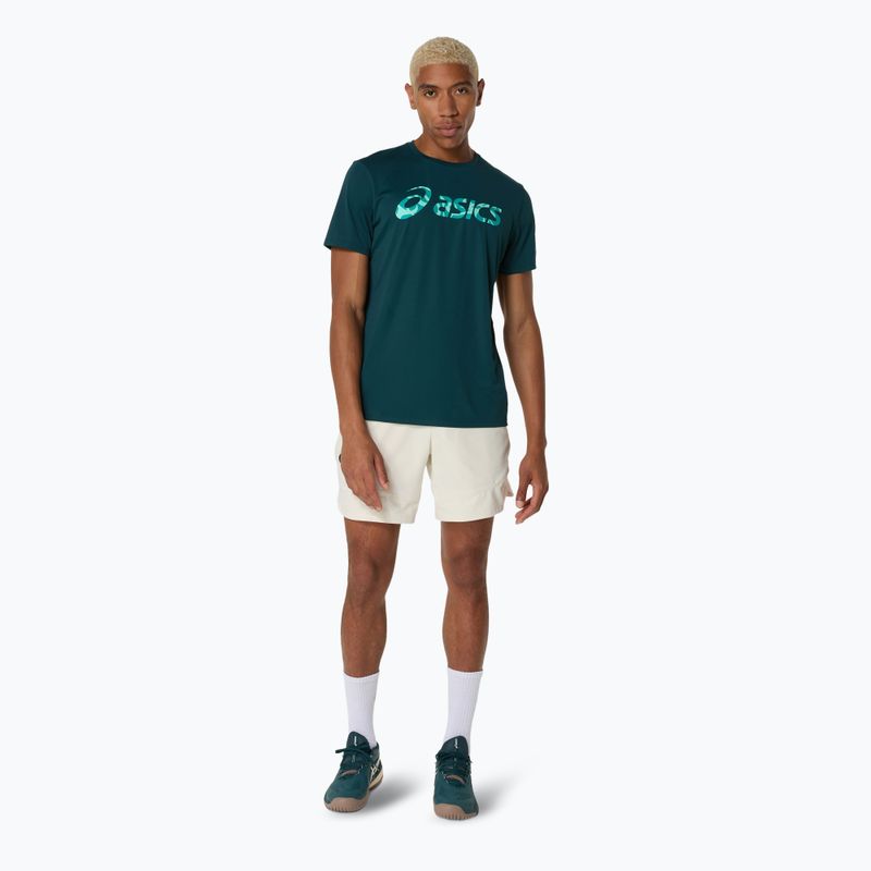 Чоловіча тенісна футболка ASICS Match Seasonal Graphic Tee saxon green 2