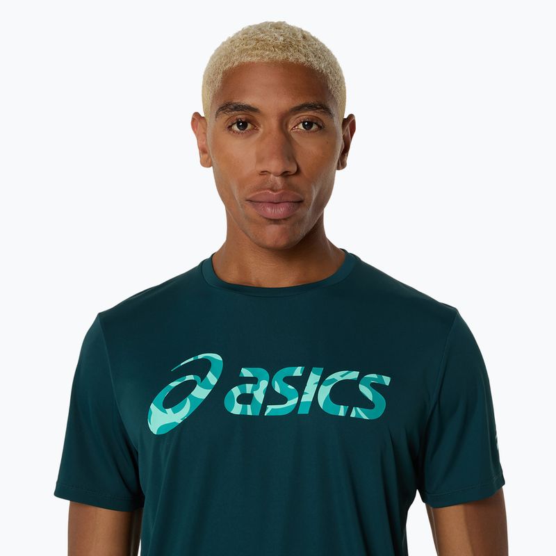 Чоловіча тенісна футболка ASICS Match Seasonal Graphic Tee saxon green 4