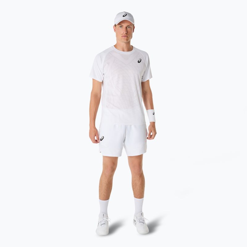 Чоловіча тенісна футболка ASICS Match Actibreeze Top блискуче біла 2