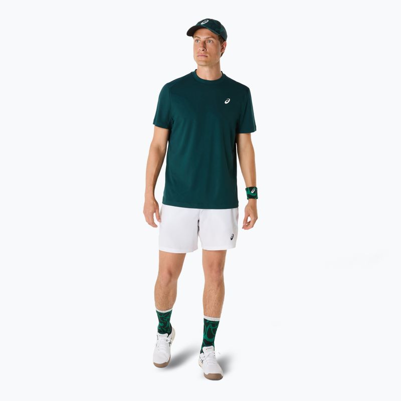 Чоловіча тенісна сорочка ASICS Court Top saxon green 2