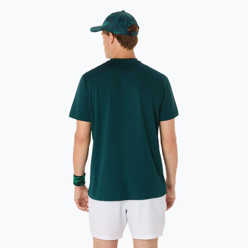Чоловіча тенісна сорочка ASICS Court Top saxon green 3