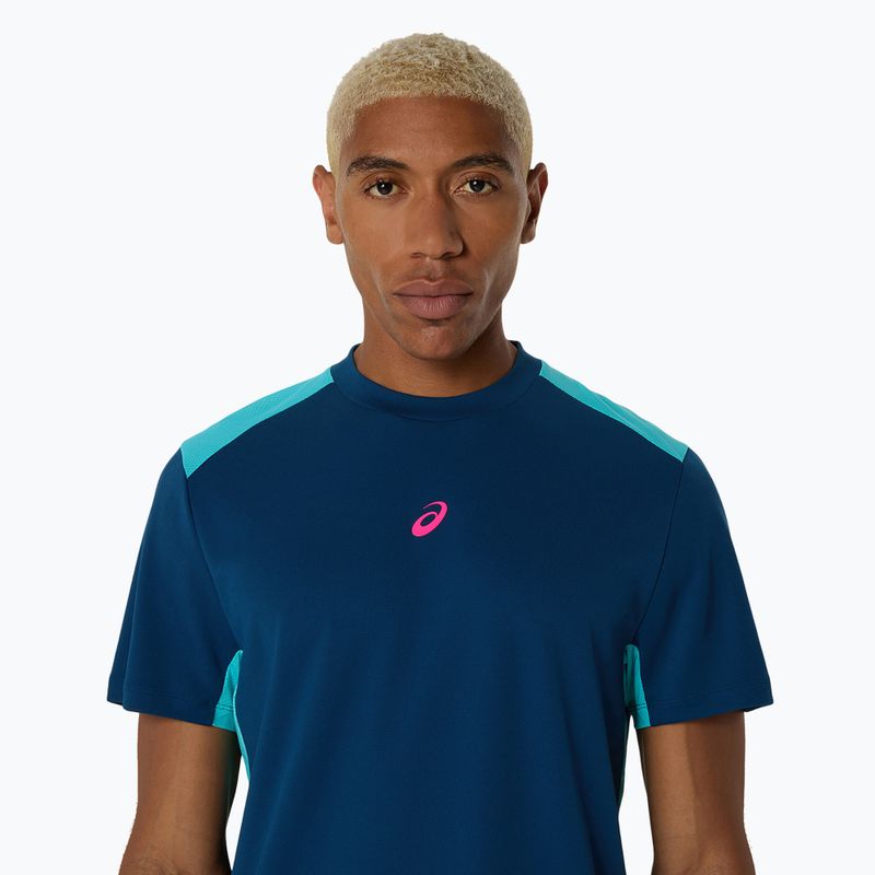 Чоловіча тенісна сорочка ASICS Padel Court Top мако синя 4