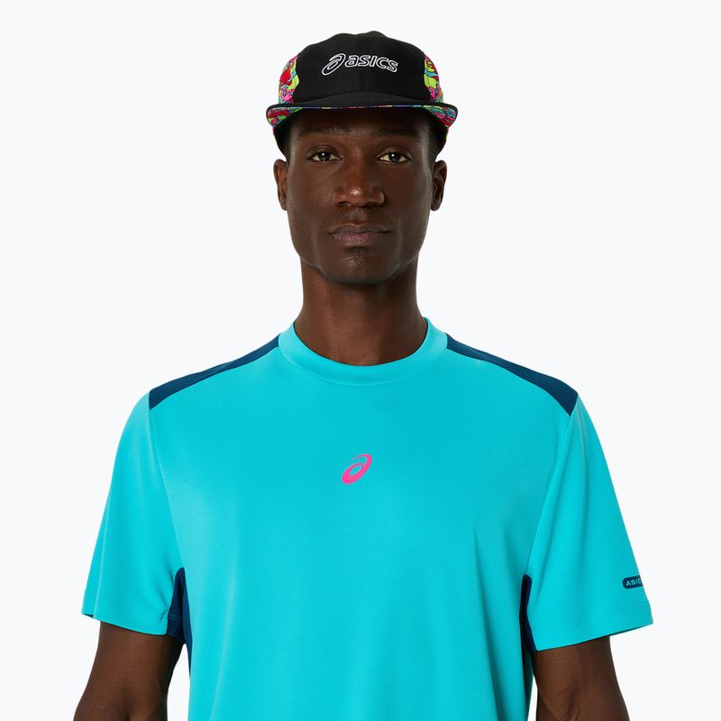 Чоловіча тенісна футболка ASICS Padel Court Top energy aqua 4