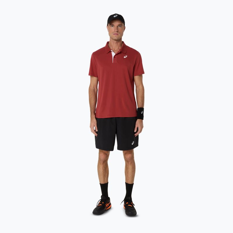 Футболка чоловіча ASICS Court Polo burnt red 2