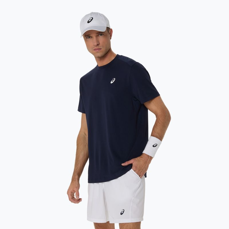 Чоловіча тенісна сорочка ASICS Court Top опівночі 5