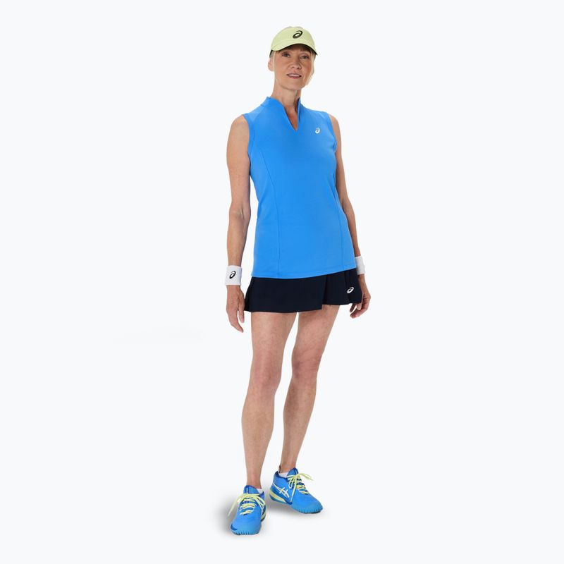 Жіноча тенісна футболка ASICS Court Tank W blue coast 2
