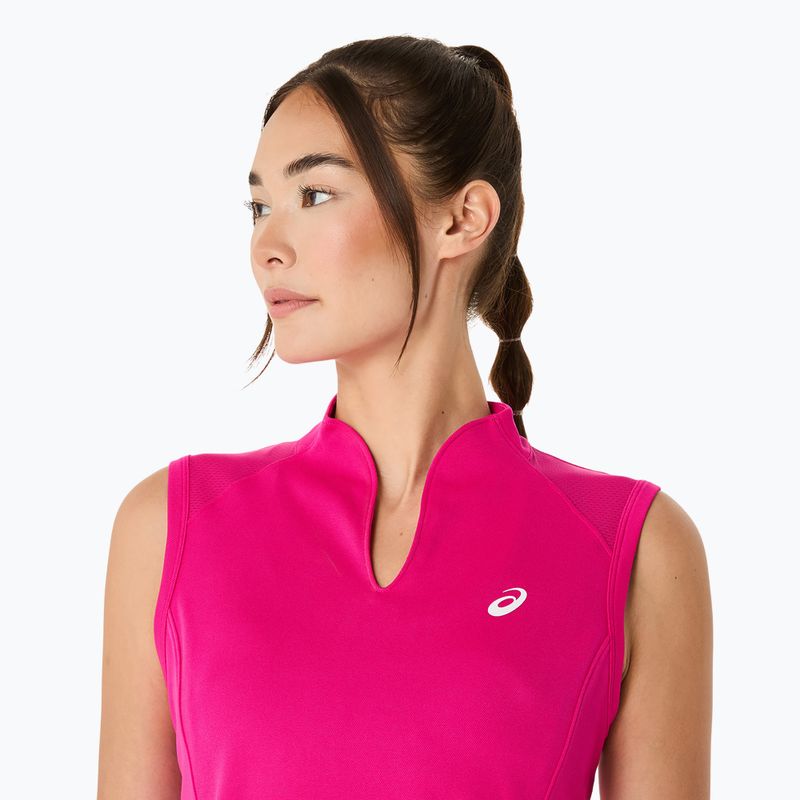 Жіноча тенісна сорочка ASICS Court Tank W рожевий рейв 4