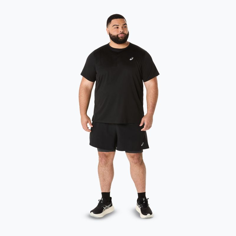 Шорти для бігу чоловічі ASICS Road 2N1 5IN performance black/graphite grey 2