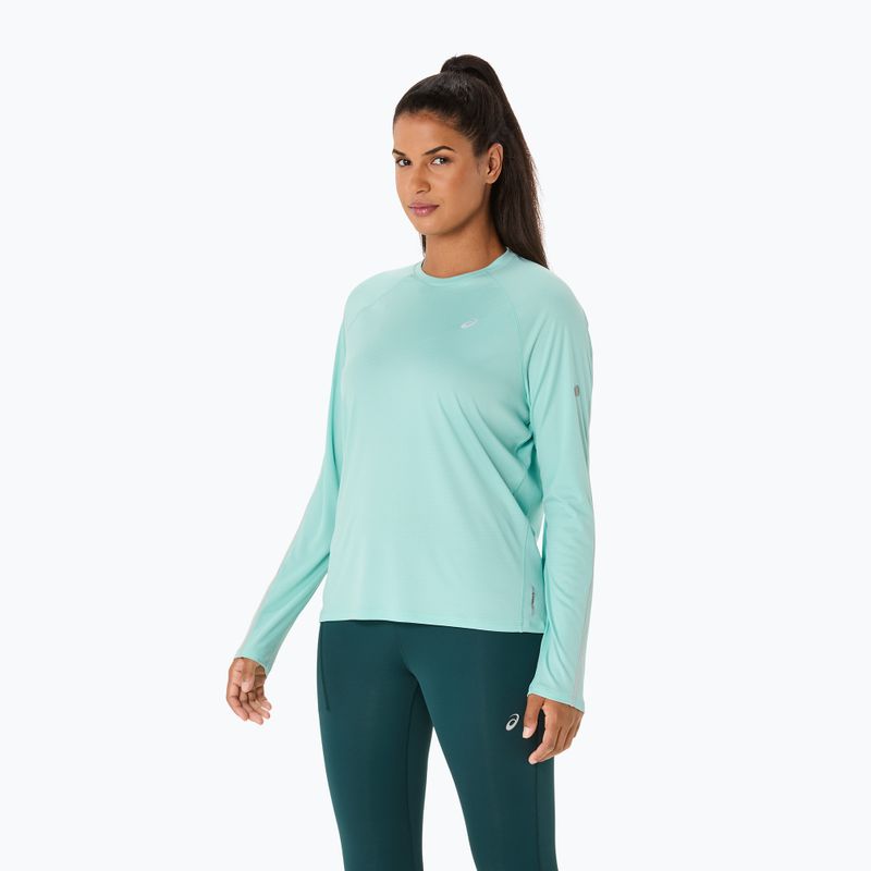 Лонгслів для бігу жіночий ASICS Road Lite-Show oasis green 4