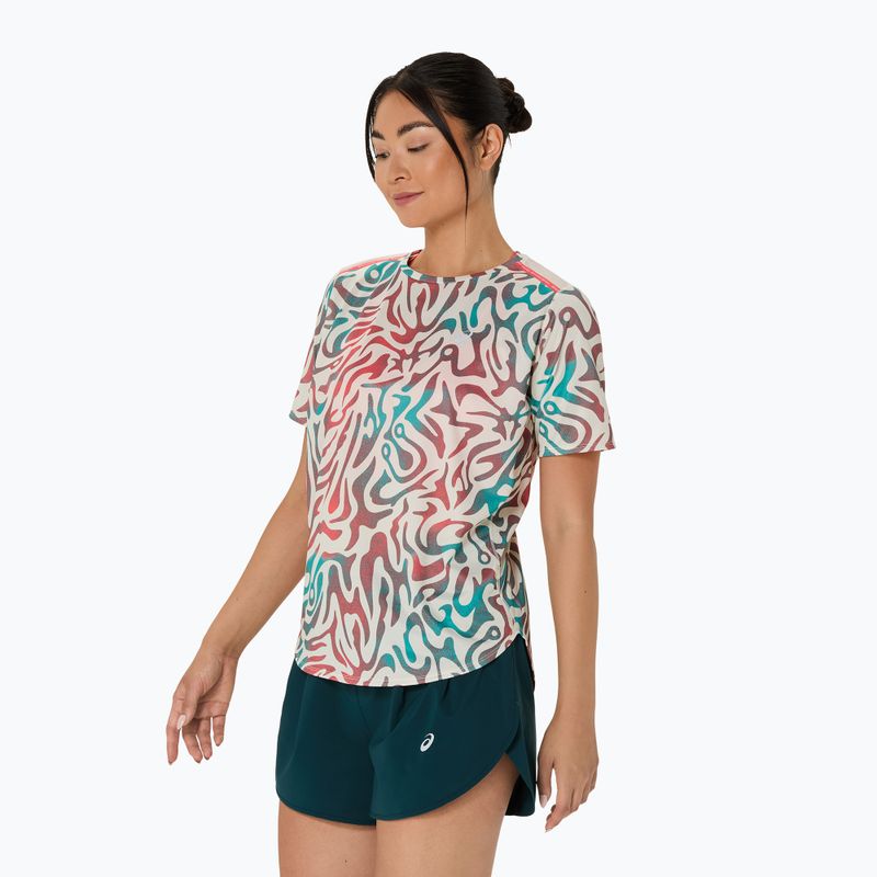 Жіноча бігова сорочка ASICS Road All Over Print Top береза 4