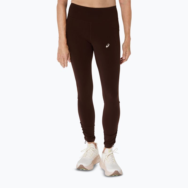 Жіночі бігові лосини ASICS Nagino Run Adjustable Tight кавові