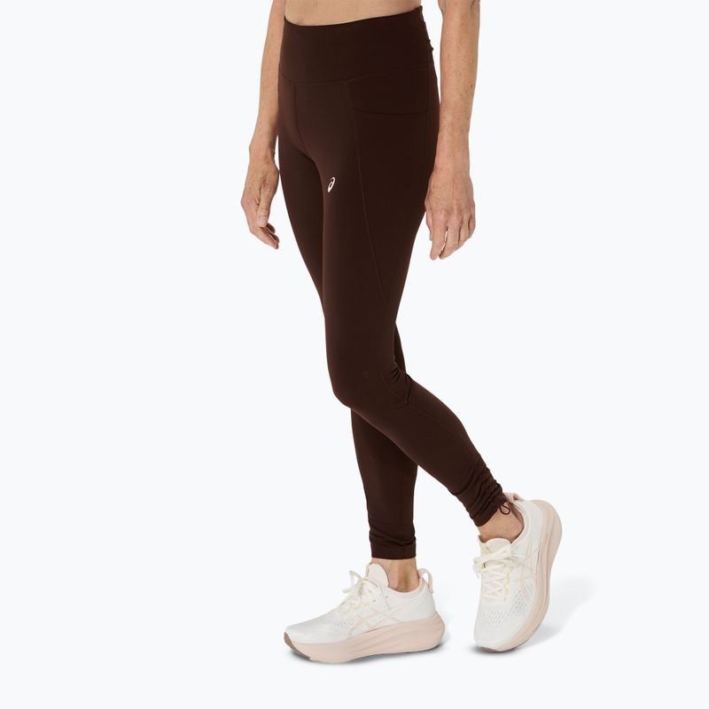 Жіночі бігові лосини ASICS Nagino Run Adjustable Tight кавові 4