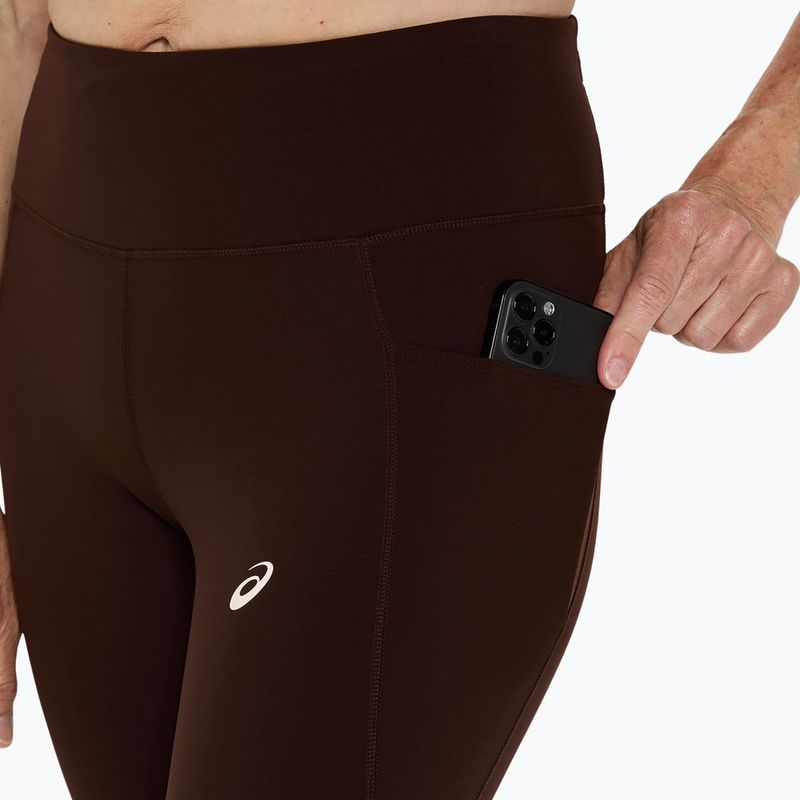 Жіночі бігові лосини ASICS Nagino Run Adjustable Tight кавові 5