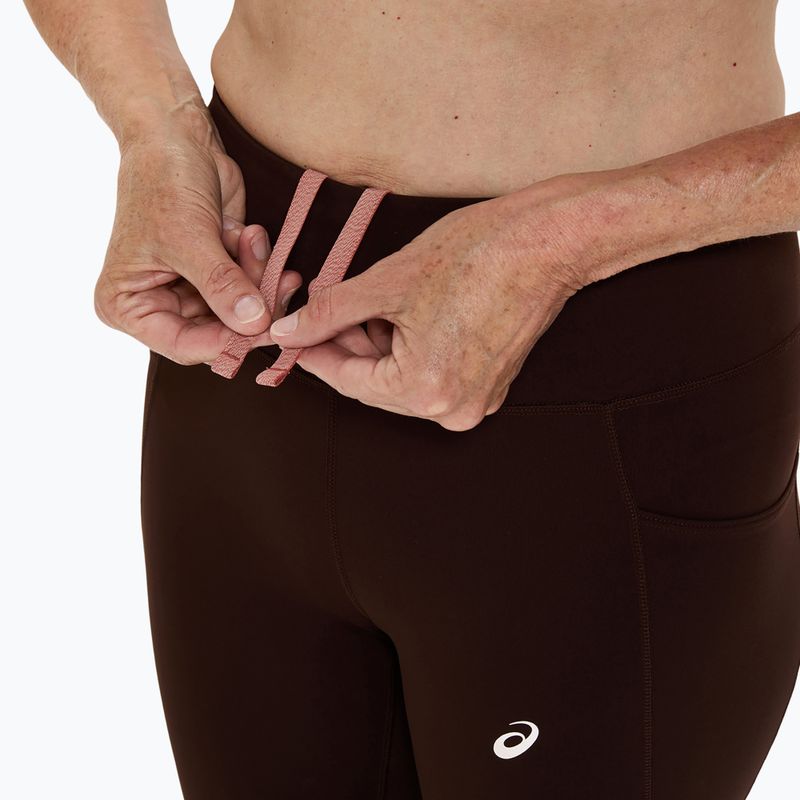 Жіночі бігові лосини ASICS Nagino Run Adjustable Tight кавові 6