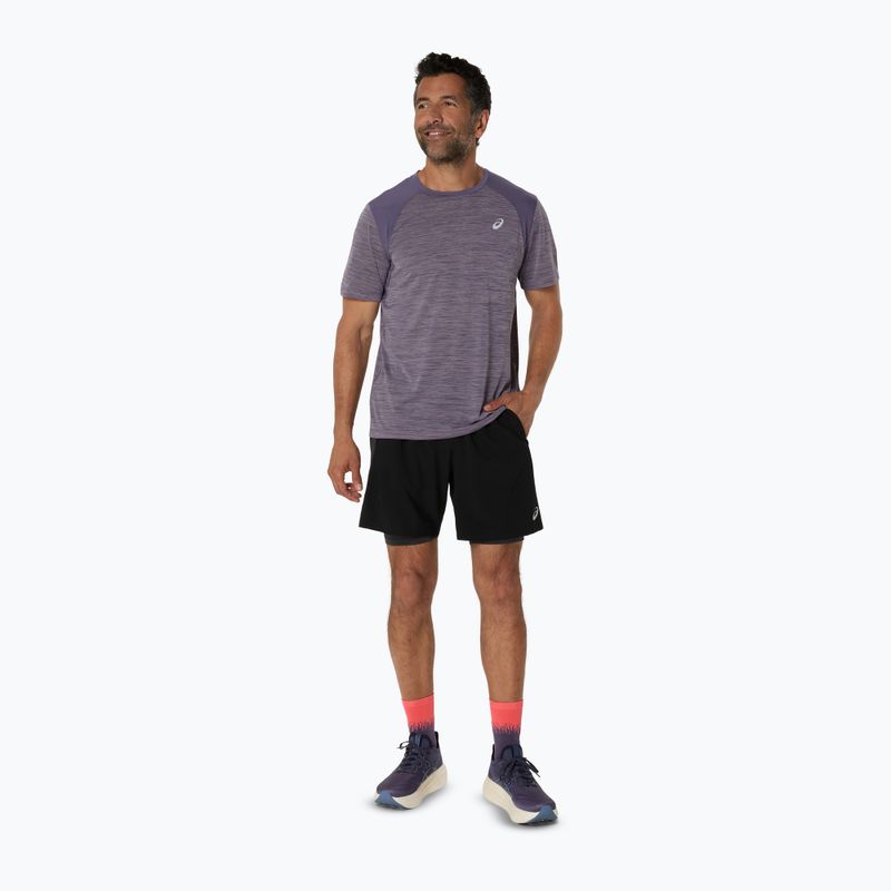 Шорти для бігу чоловічі ASICS Road 2N1 7IN performance black/graphite grey 2