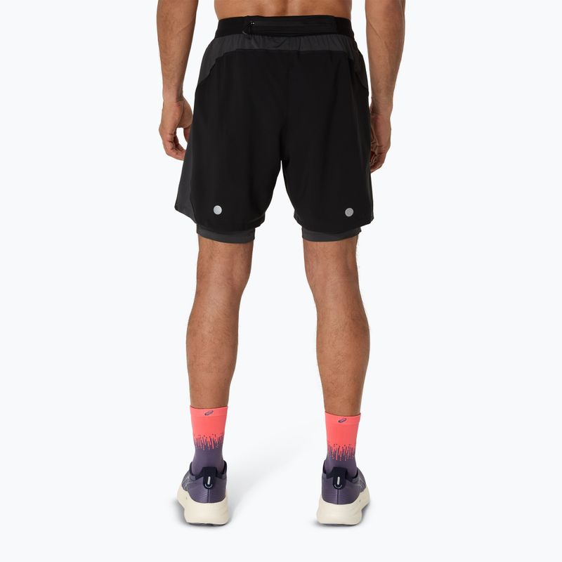 Шорти для бігу чоловічі ASICS Road 2N1 7IN performance black/graphite grey 3