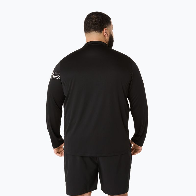 Лонгслів для бігу чоловічий ASICS Icon LS 1/2 Zip performance black 3