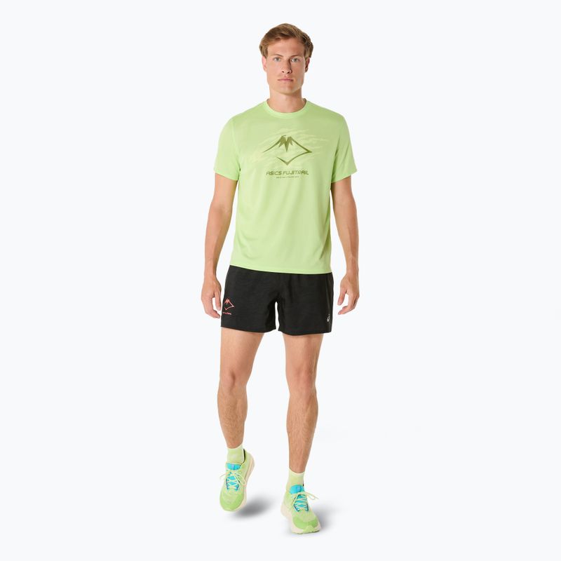 Футболка для бігу чоловіча ASICS Fujitrail Logo lime green/huddle yellow/cactus 2