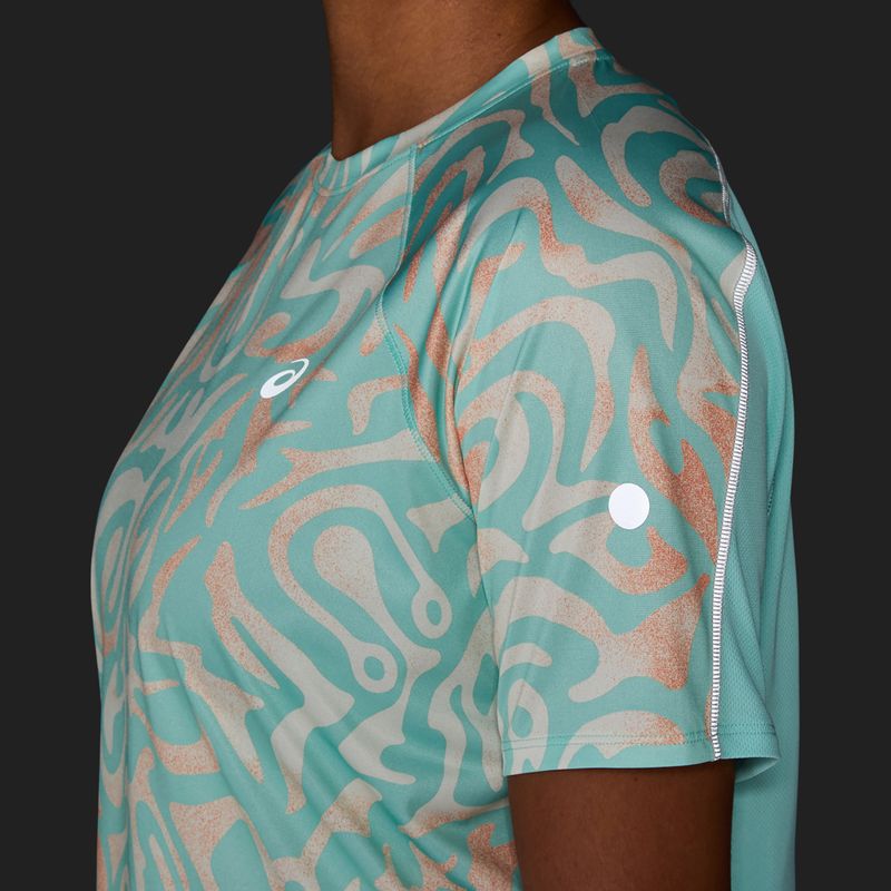 Футболка для бігу жіноча ASICS Road Lite-Show oasis green/multi color 7