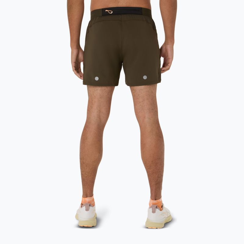 Шорти для бігу чоловічі ASICS Road 5IN brown stone 3