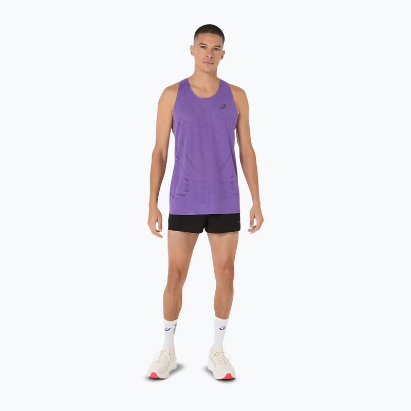 Футболка для бігу чоловіча ASICS Metarun Singlet edo purple 2