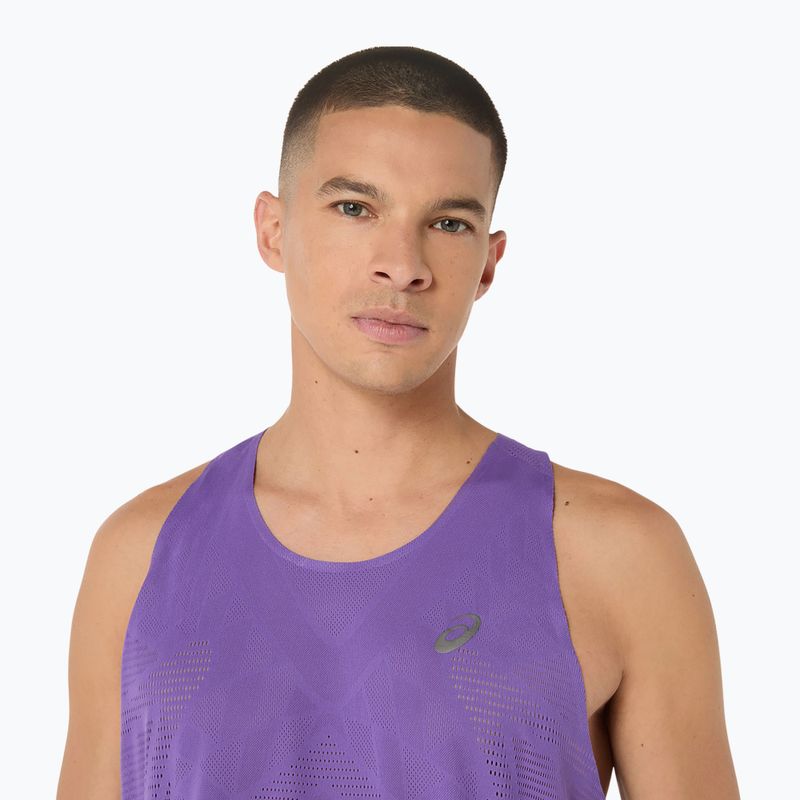 Футболка для бігу чоловіча ASICS Metarun Singlet edo purple 7