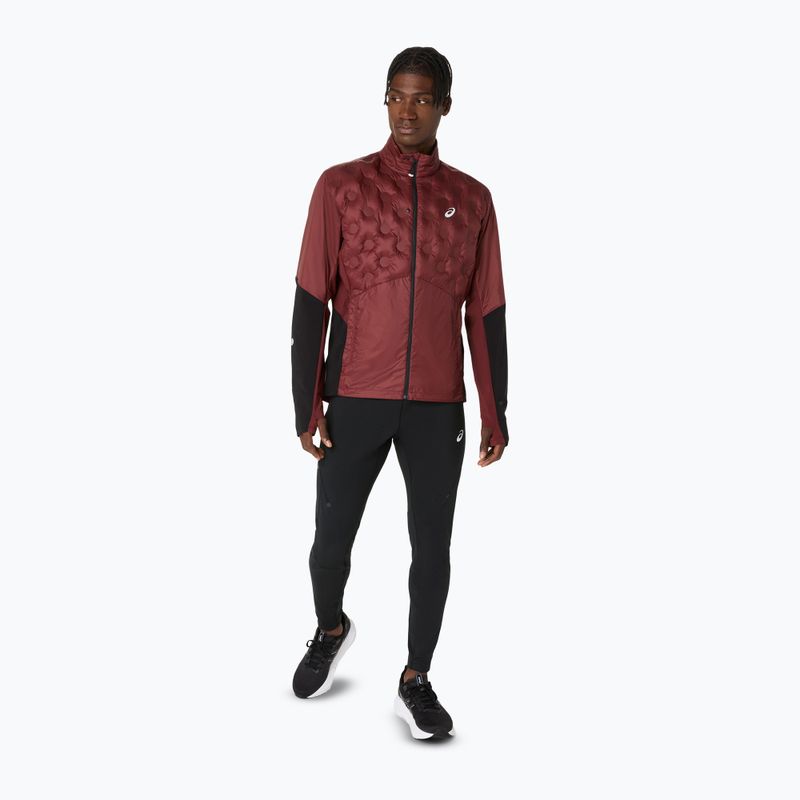Куртка для бігу чоловіча ASICS Road Winter dark red planet 2