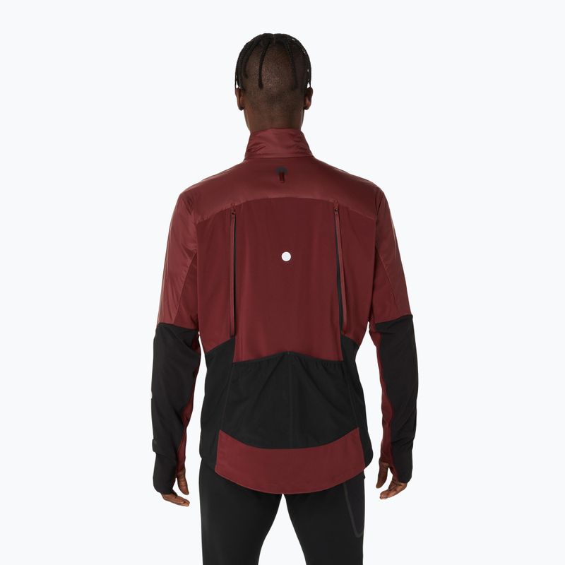 Куртка для бігу чоловіча ASICS Road Winter dark red planet 3