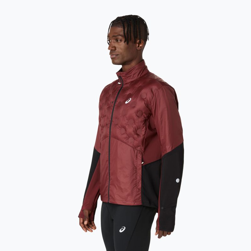 Куртка для бігу чоловіча ASICS Road Winter dark red planet 4