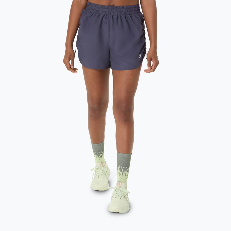 Шорти для бігу жіночі ASICS Nagino Run Adjustable 4IN indigo fog