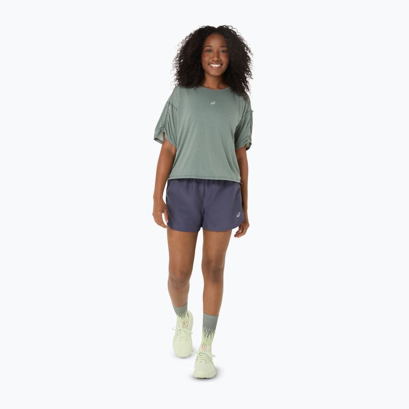 Футболка для бігу жіноча ASICS Nagino Run Adjustable Top monument blue 2