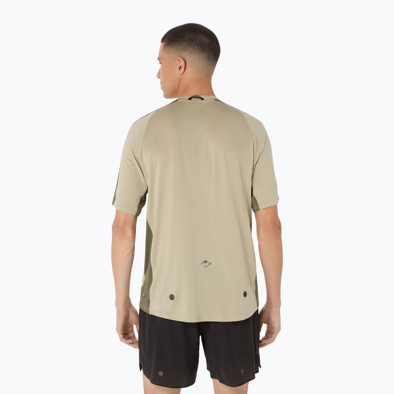 Футболка для бігу чоловіча ASICS Fujitrail Elite Top khaki/mantle green 3